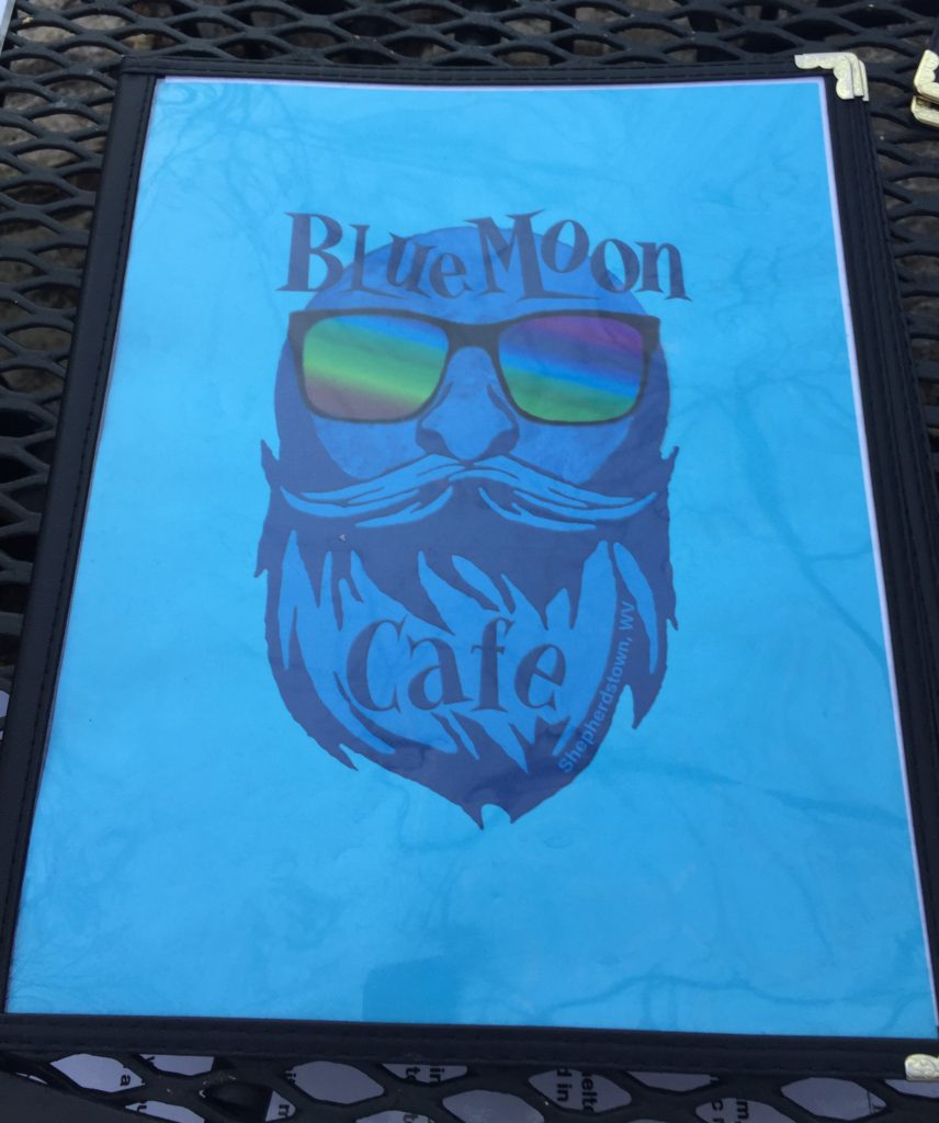 The Blue Moon Cafe Menu