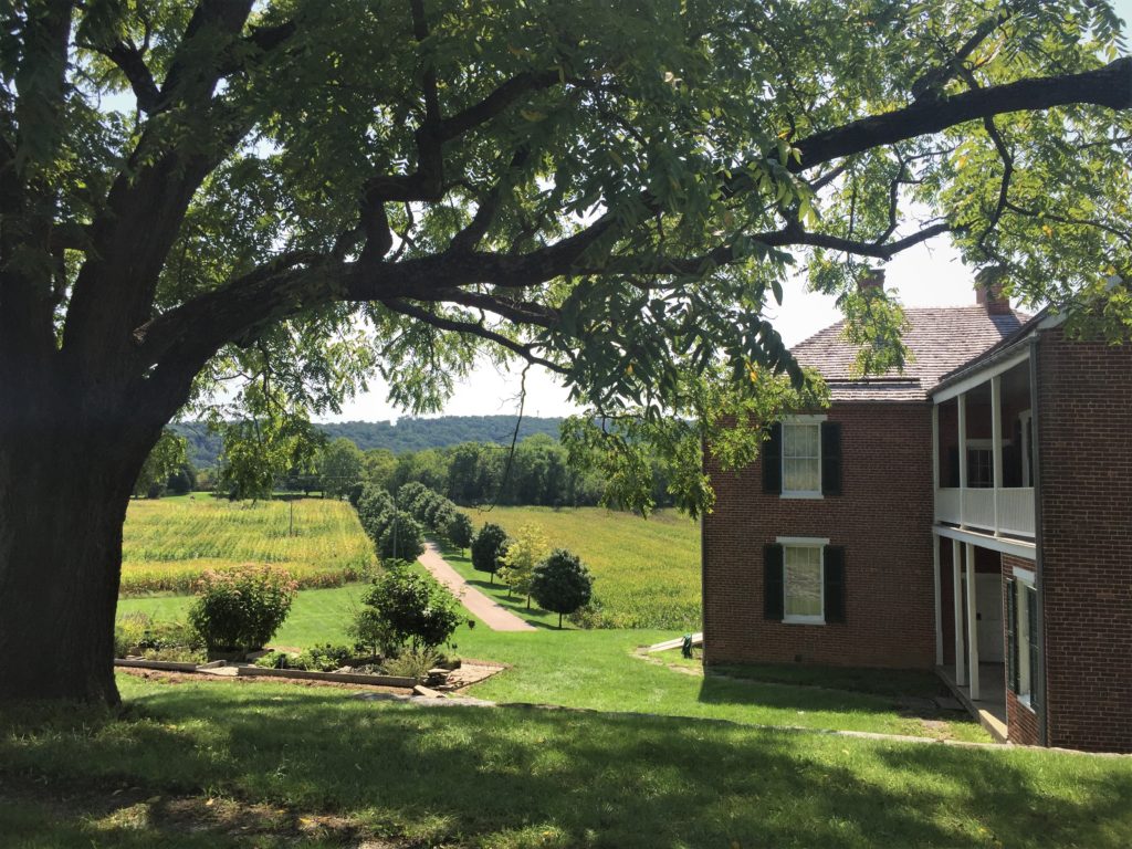 View from the back of the Pry House