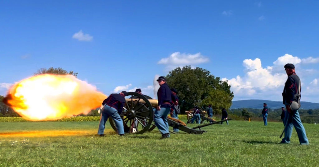 Cannon Firing Demonstration at Antietam National Battlefield